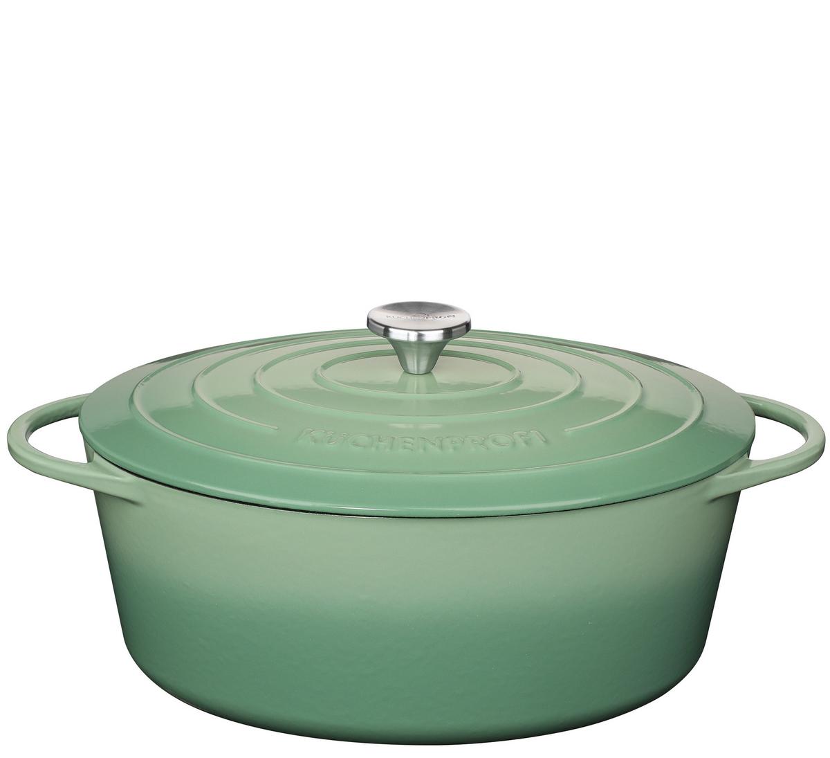 GARNEK DO ZAPIEKANIA 0402000333 - jadeitowa zieleń, Basics, metal (38,6/26cm) - KÜCHENPROFI