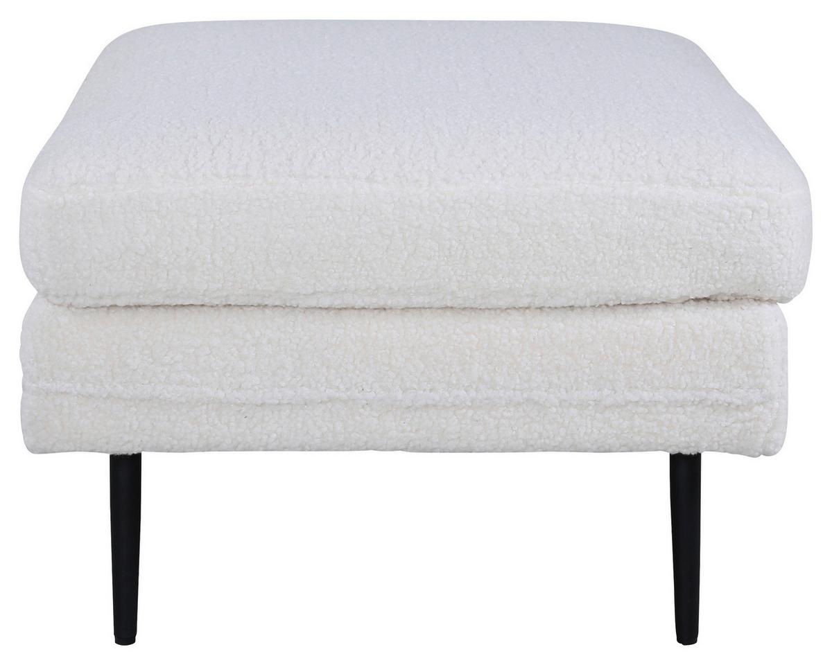 HOCKER BOOM - Schwarz/Weiß, Design, Textil/Metall (90/49/70cm) - Livetastic