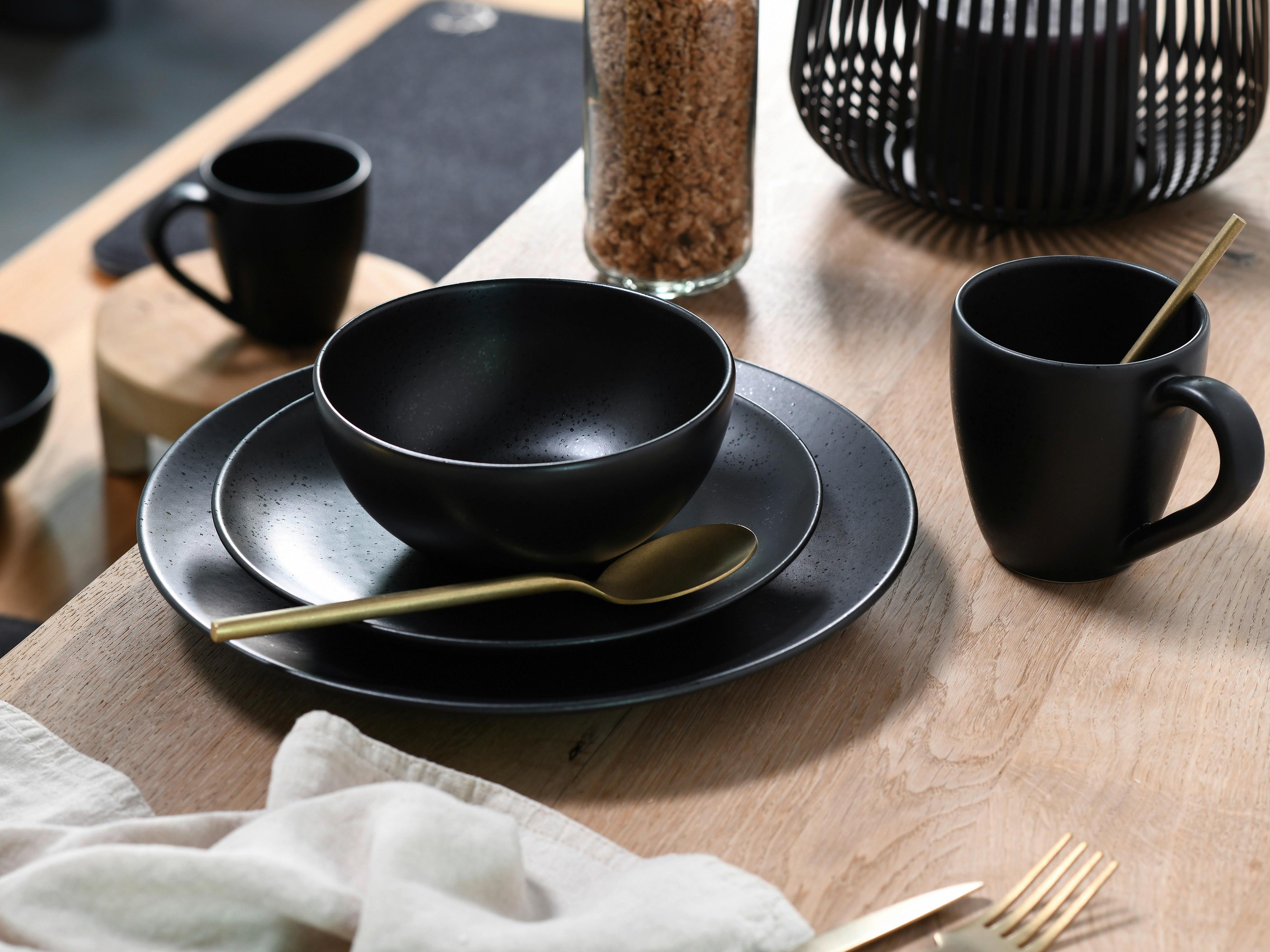 Kombinirani Servis Magic Black Coupe, 8-Delni - črna, Basics, keramika - Creatable