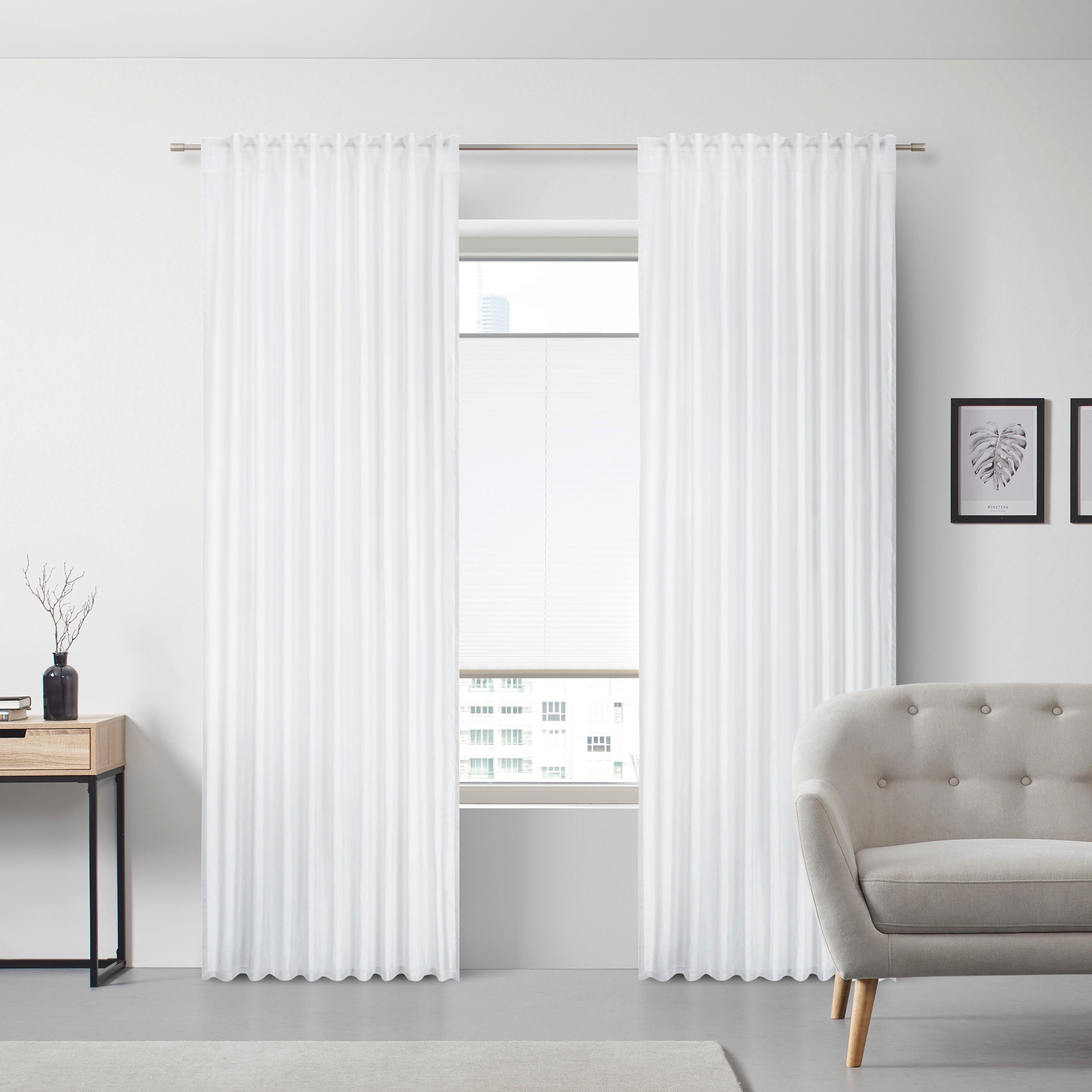 Készfüggöny Bio-Luise 140/267cm - fehér, Natur, textil (140/267cm) - ecoTree