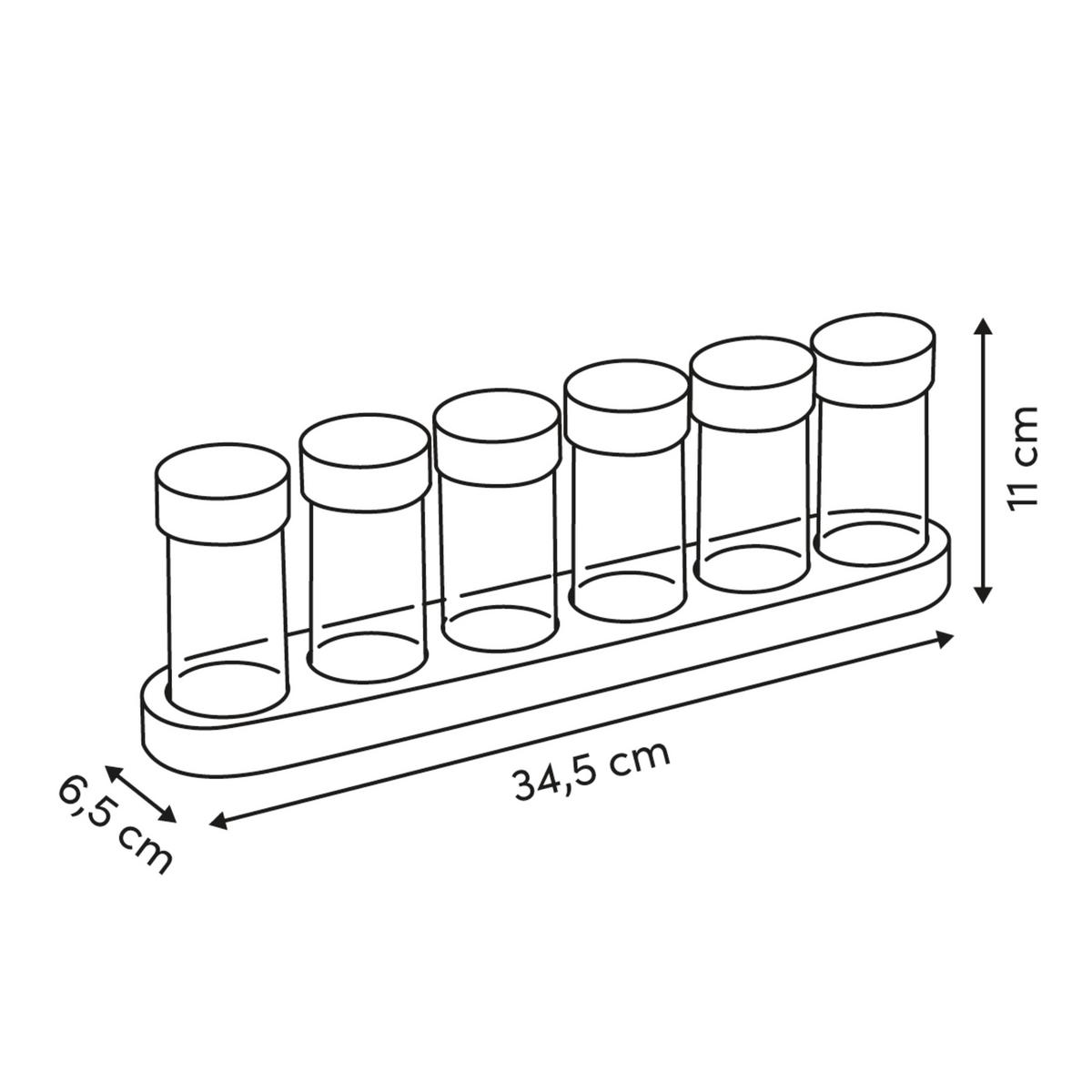 Set Staklenki Za Zalihe Linn - prozirno/smeđa, Basics (34,5/6,5/11cm)