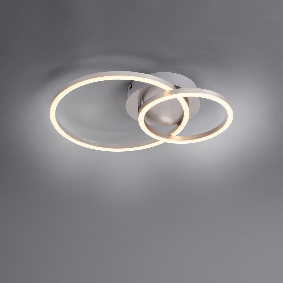 LAMPA SUFITOWA LED 14021-55 IVANKA - kolor niklowy, Design, tworzywo sztuczne/metal (32,5/30/7cm)