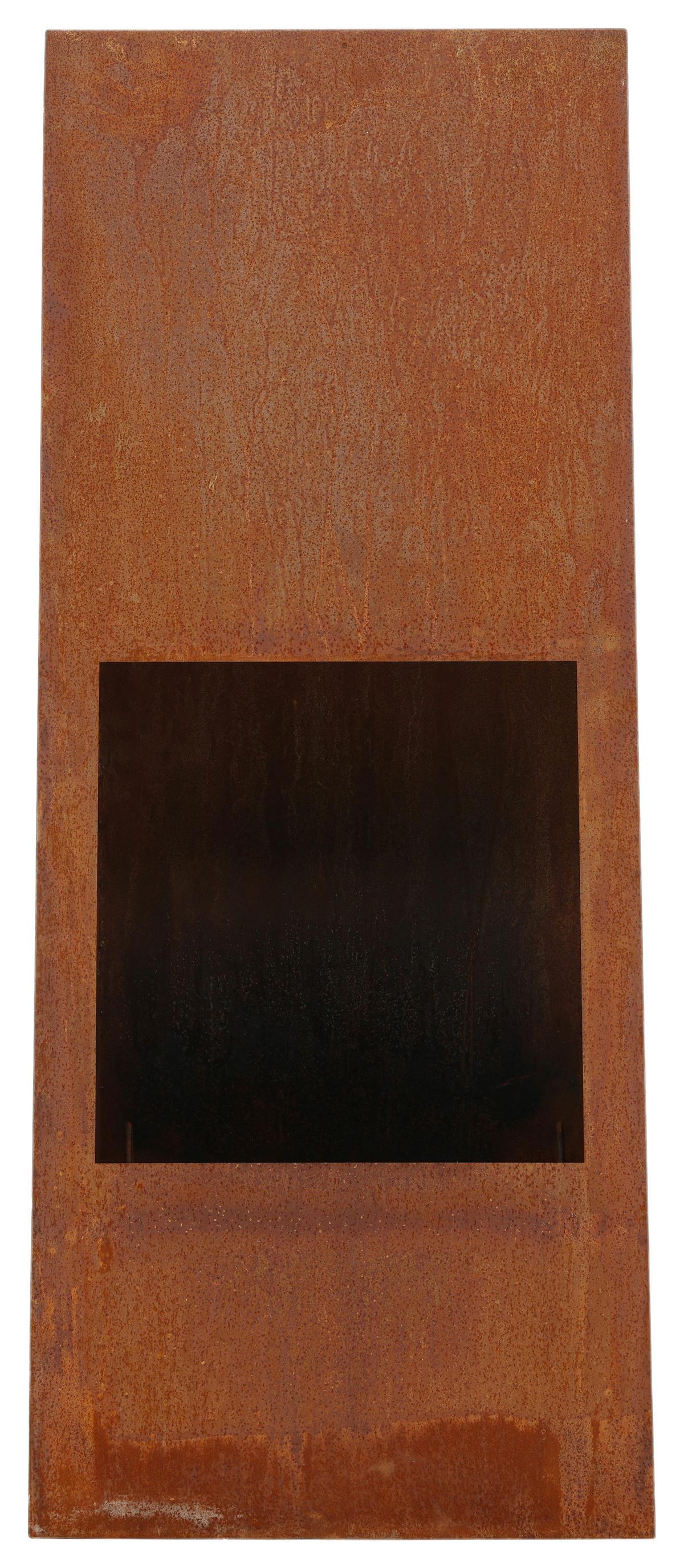 Feuerstelle Bastian ca. 50x120 cm Stahl - Dunkelorange, KONVENTIONELL, Metall (50/120/20cm) - Gardenson