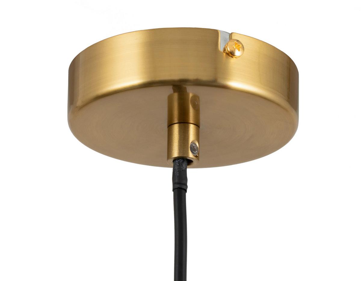 LAMPA WISZĄCA PAOLA - kolor bursztynowy, Trend, metal/szkło (30/137,5cm) - Novel