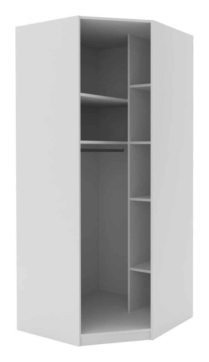 Eckschrank "UNIT" in Weiss - Weiss, Modern, Holzwerkstoff (91,1/210/91,1cm) - Based