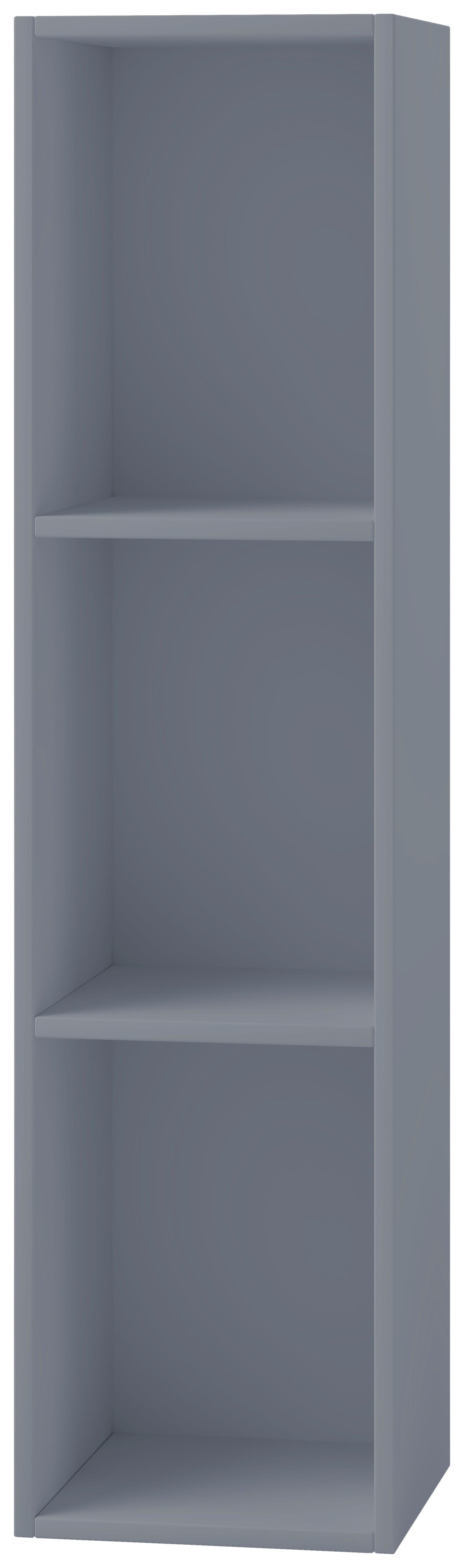 Schallplattenregal Platto in Grau, 3-fach - Grau, Basics, Holzwerkstoff (34/107/30cm) - MID.YOU