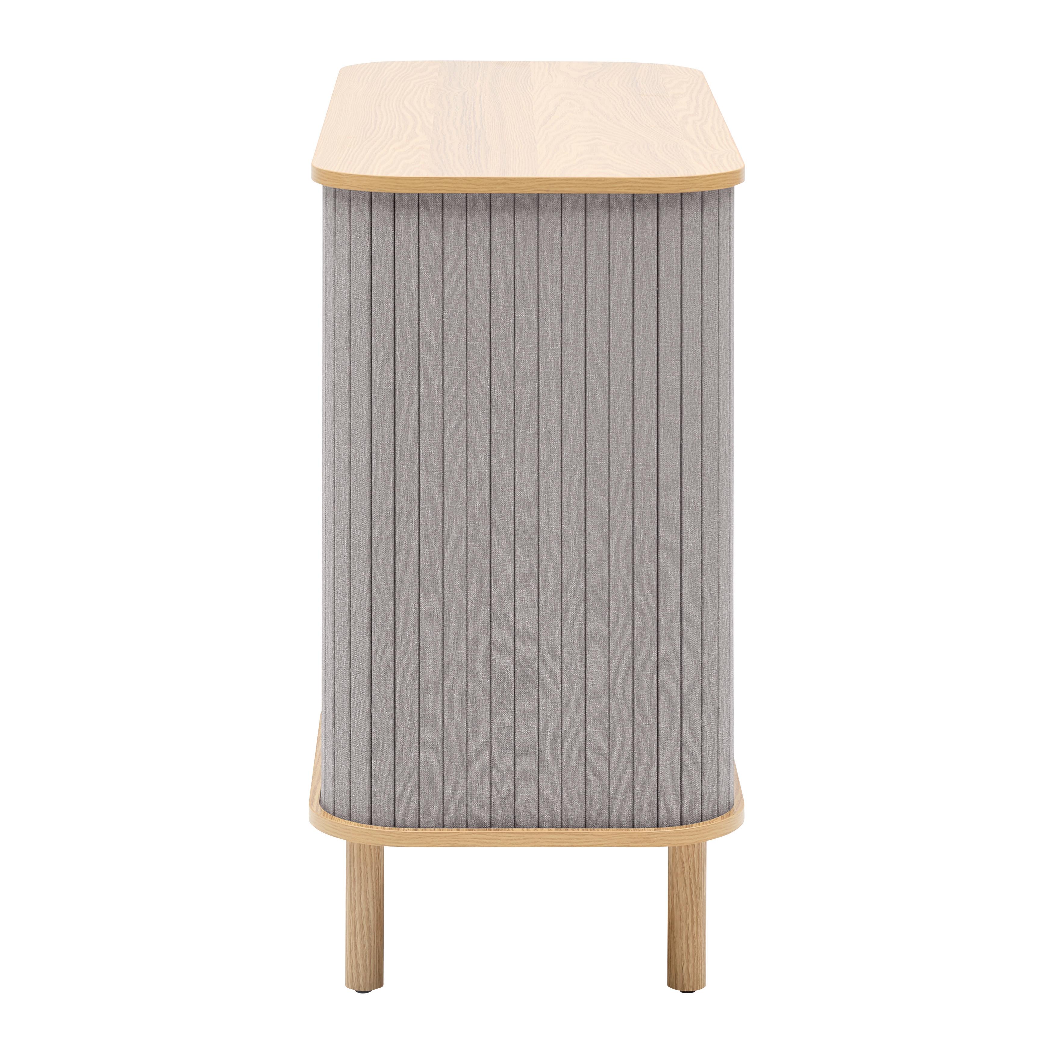 BYRÅ ARVID -EXKLUSIV- - grå/naturfärgad, Modern, trämaterial/trä (100/75/40cm) - Mömax