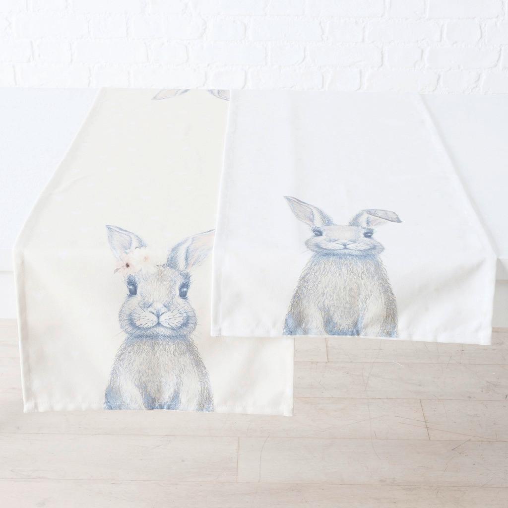 TISCHLÄUFER BELLA - Weiss/Braun, Konventionell, Textil (40/140cm) - Modern Living