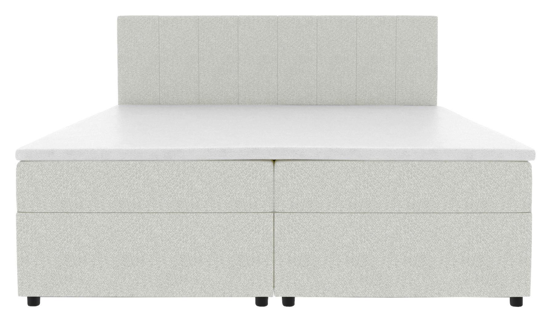 Boxbett Odin Grau ca. 140x200cm - Schwarz/Grau, KONVENTIONELL, Kunststoff/Textil (140/200cm) - Based
