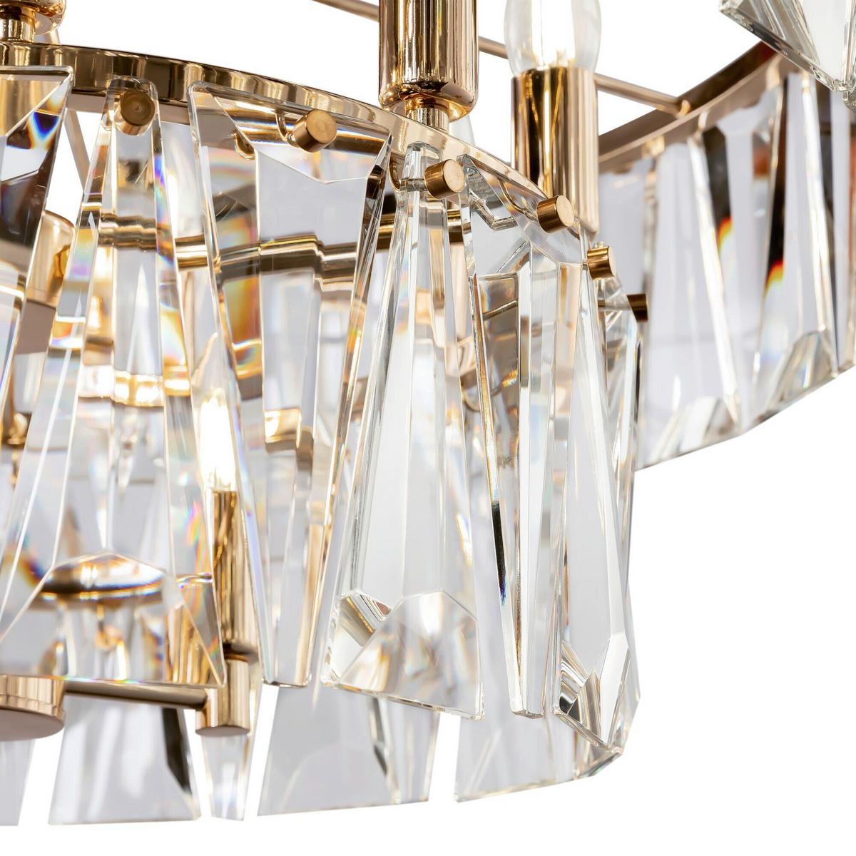 PENDELLEUCHTE PUNTES - Goldfarben, Trend, Metall (68/37/68cm) - MAYTONI