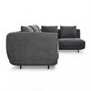 SOFFA CELINA - mörkgrå/svart, Modern, metall/trä (278/175cm) - Bessagi Home