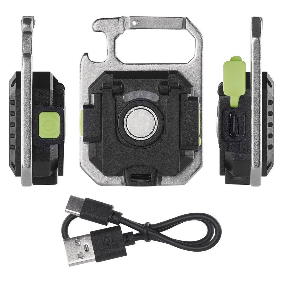 Tölthető LED Elemlámpa 750 Lumen - műanyag (6,1/4,5/2,1cm)