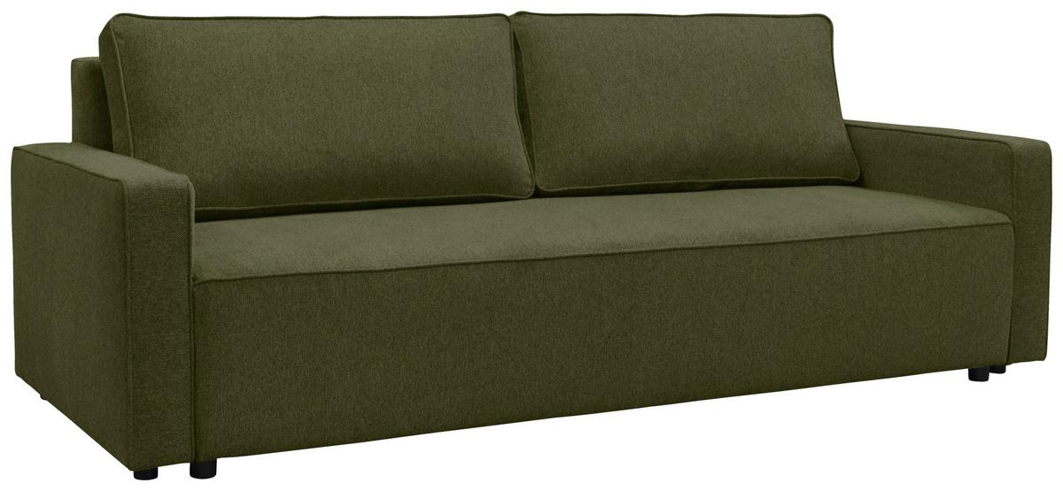 Canapea extensibila NICOLE - măsliniu, Modern, textil (232/90/100cm) - Modern Living