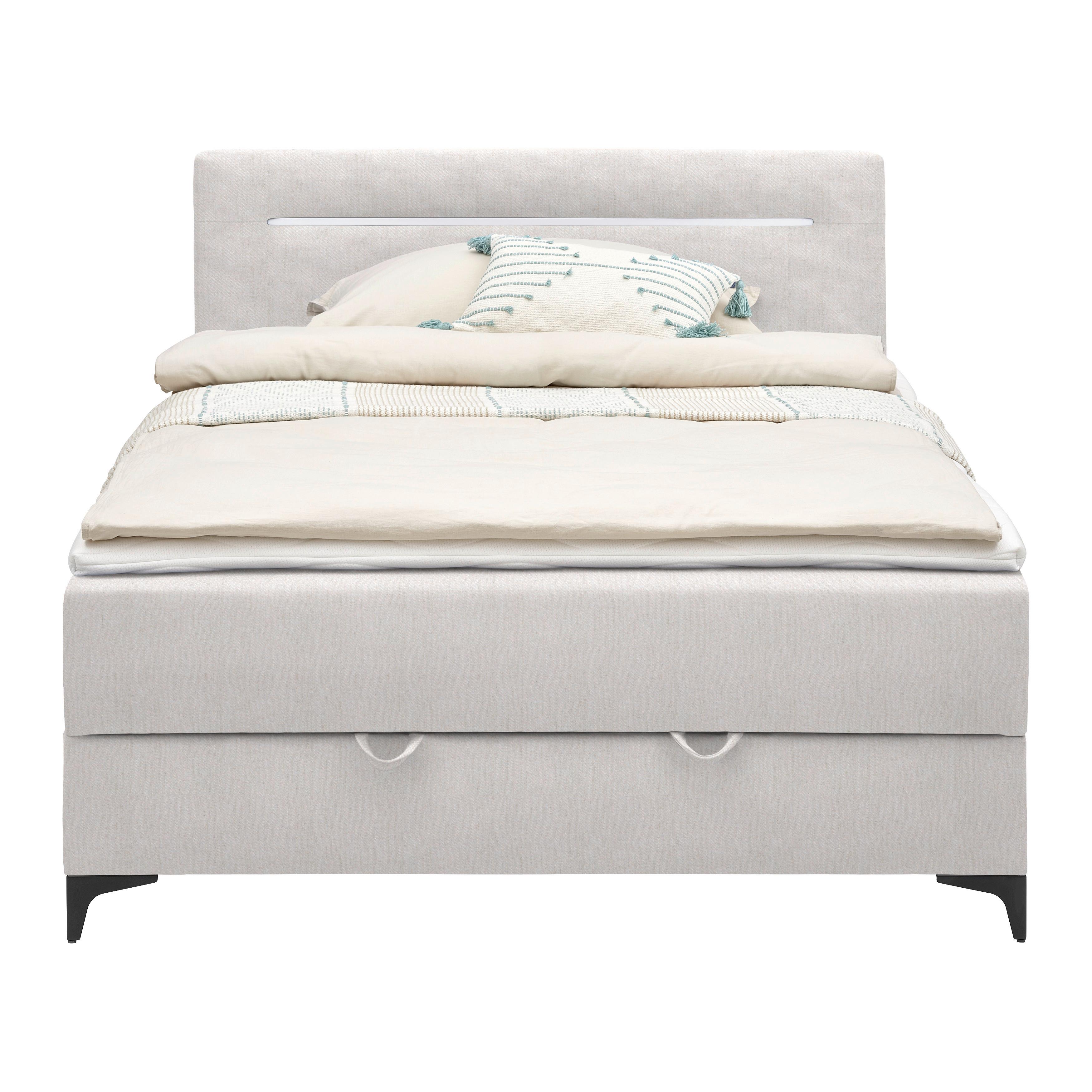 Box Krevet Jerry - crna/ecru, Konvencionalno, tekstil (140/200cm) - Modern Living