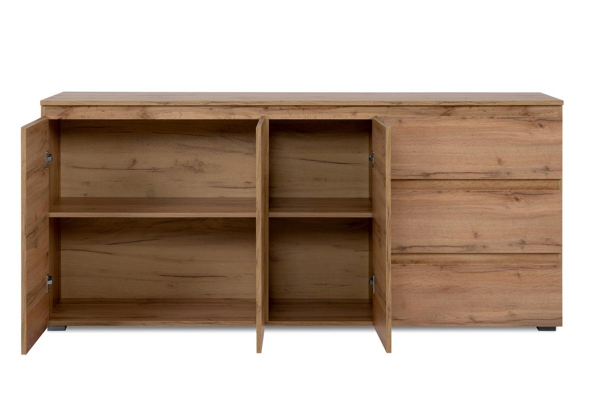 Široka Komoda Image 51a, Barva Hrasta - medeni hrast, Design, umetna masa/leseni material (178/80/40cm) - MID.YOU