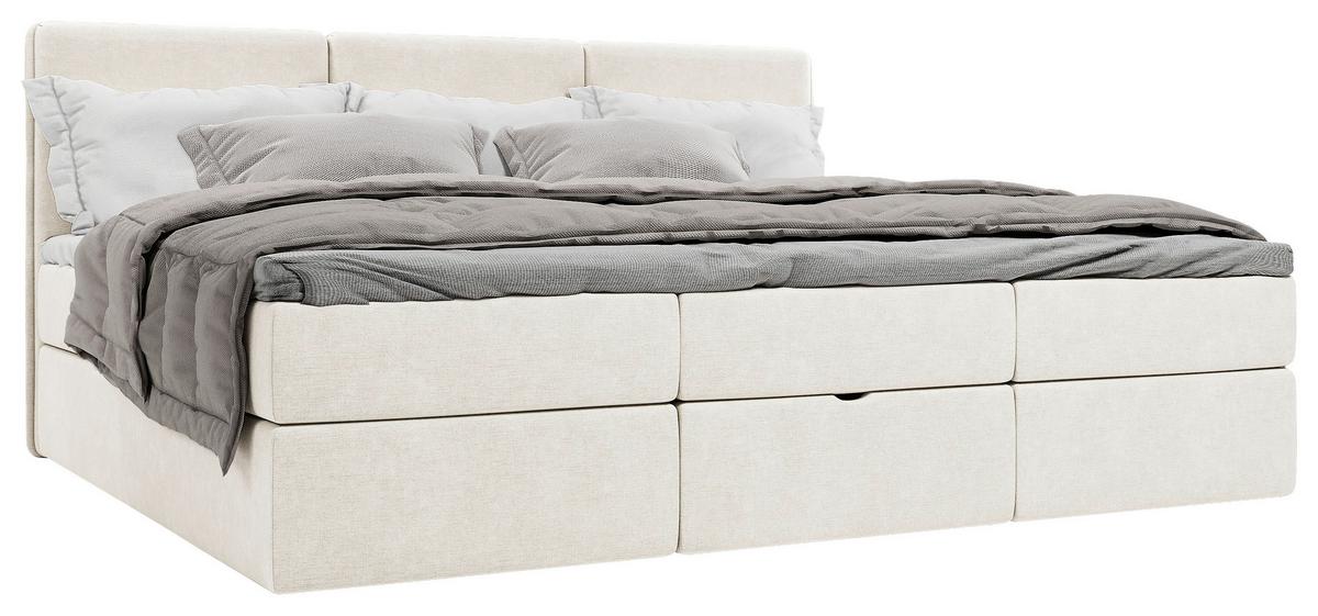 Familienbett Domino Combo Creme ca.240x200cm - Creme/Schwarz, MODERN, Holz/Holzwerkstoff (240/200cm) - MID.YOU
