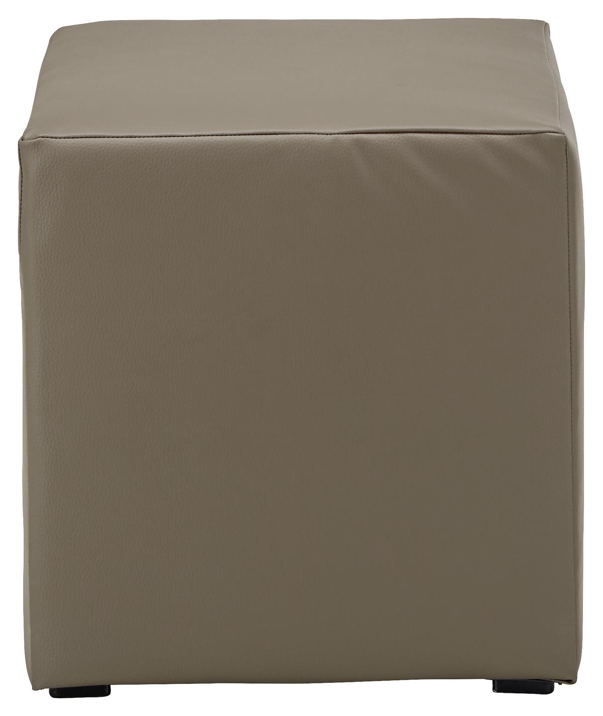 Hocker Bali in Braun - Schwarz/Braun, Kunststoff/Textil (40/42/40cm) - Mömax