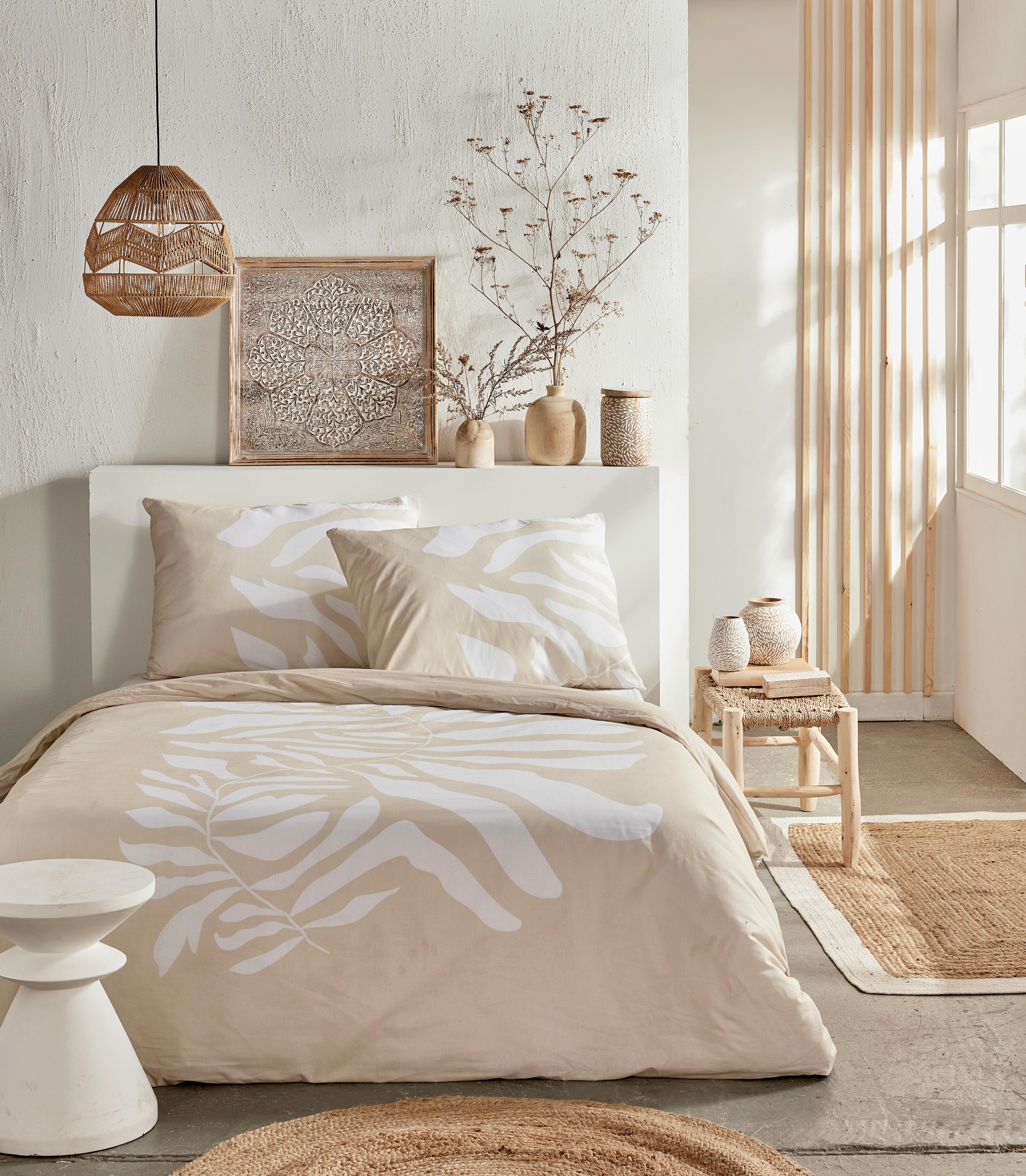 Posteljnina Sunshine - biserna, Moderno, tekstil (140/200cm)
