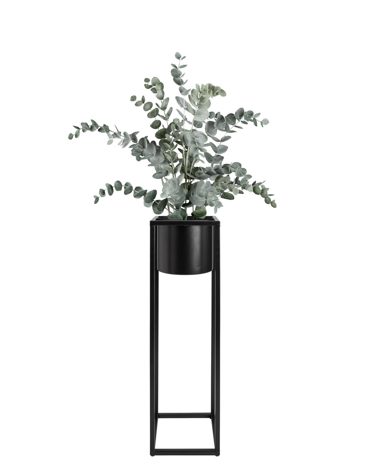 Kunstpflanze Eucalypthus II Grau/Grün ca. 53cm - Graugrün, Basics (53cm) - Modern Living