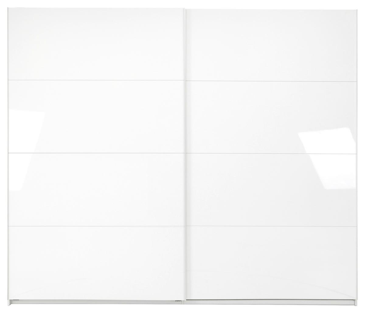Omara Z Drsnimi Vrati Viva, Bela - bela/barve aluminija, Moderno, kovina/leseni material (250/210/62cm) - P & B