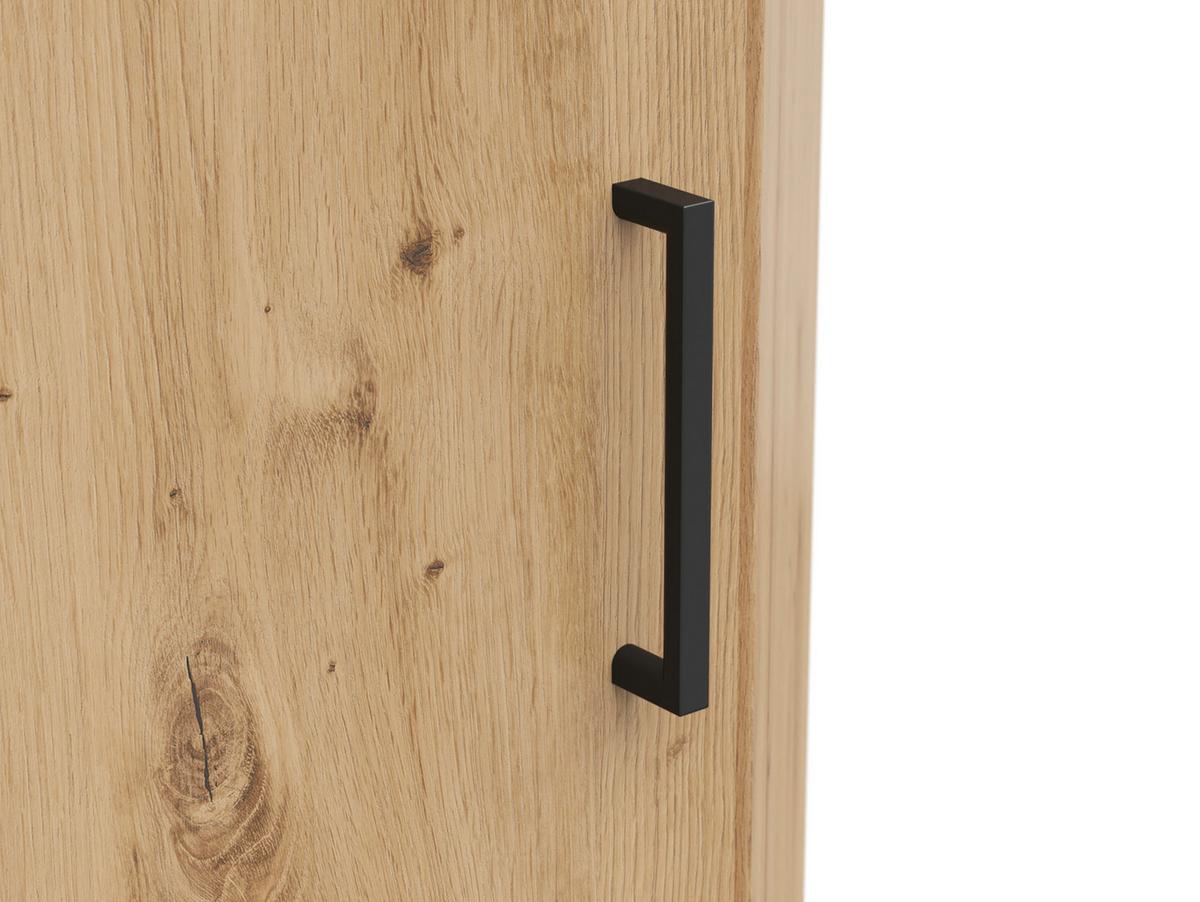 Eckkommode Multistauraum Eiche Artisan - Anthrazit/Schwarz, MODERN, Holzwerkstoff/Kunststoff (71,5/115/71,5cm) - Mömax
