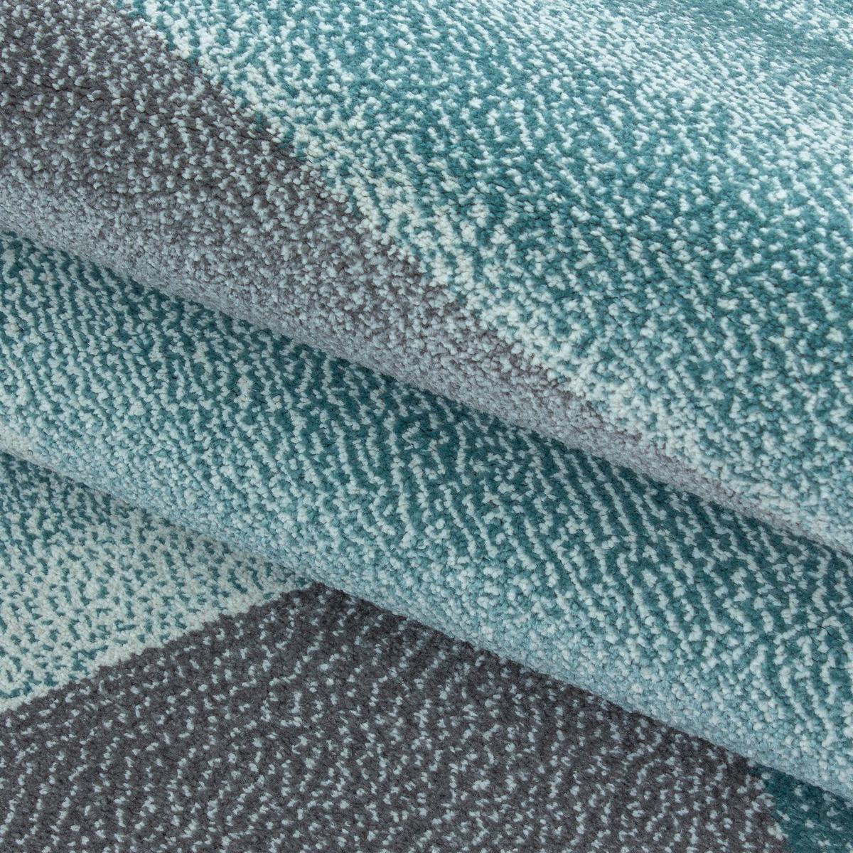 Tkana Preproga Beta, Modra, Siva, 80x150cm - modra, Basics, tekstil (80/150cm) - Novel