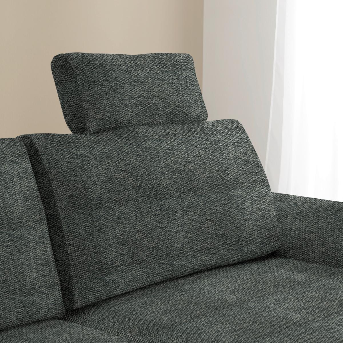 Naslon Za Glavu Lille - boje grafita, Moderno, tekstil (58/23/10cm) - Best Price
