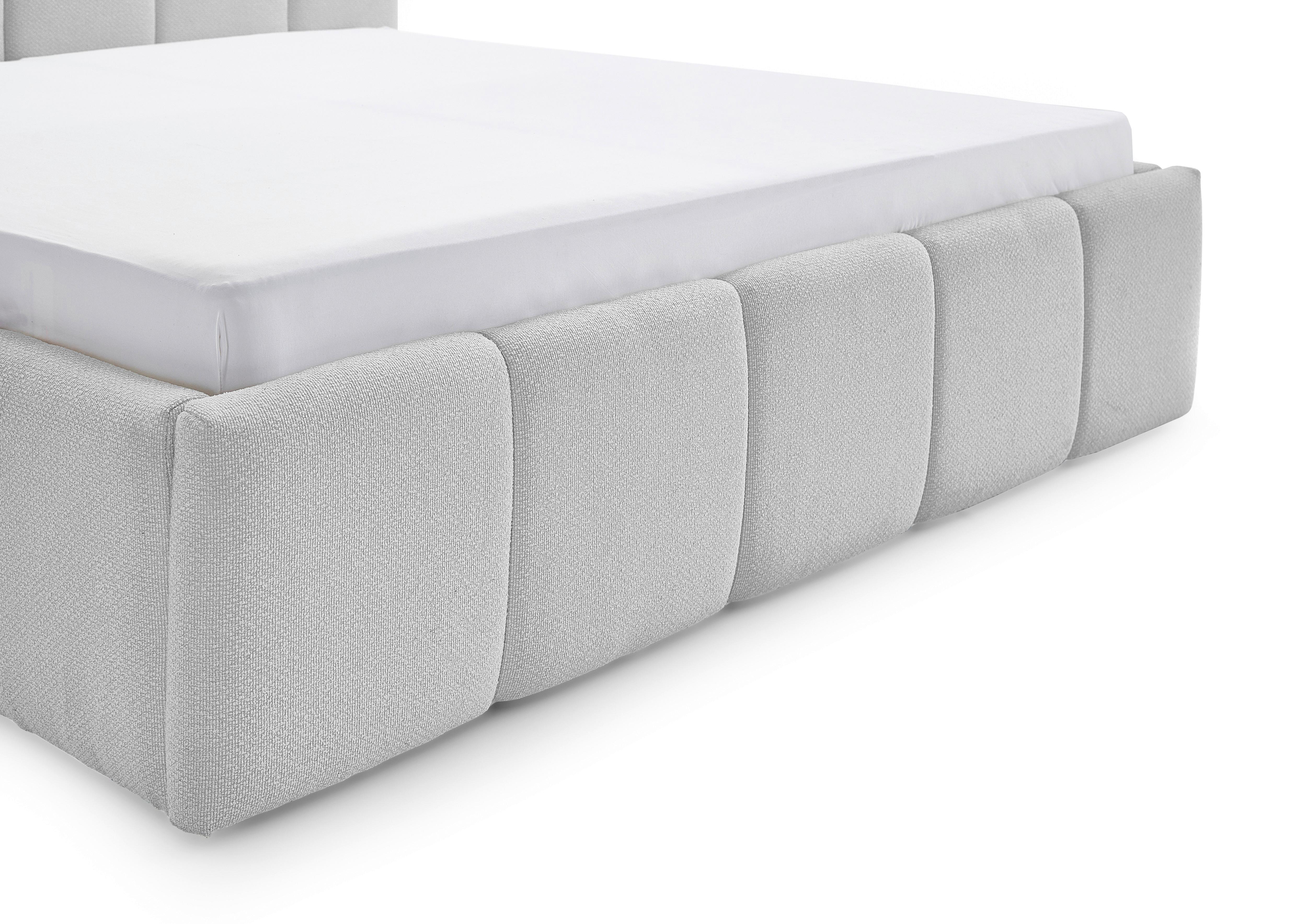 STOPPAD SÄNG ASCONA -EXKLUSIV- -BASED- - ljusgrå/svart, Klassisk, textil/plast (120/200cm) - Based