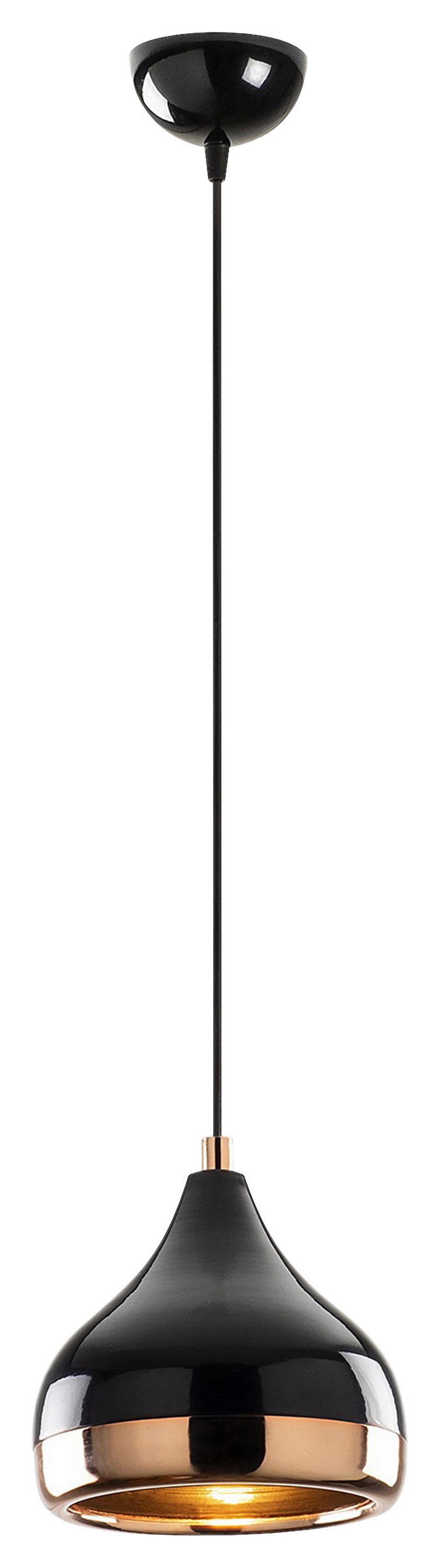 LAMPA SUFITOWA 3808007701 - czarny wysoki połysk/kolor złoty, Trend, metal (112/17/17cm) - P & B