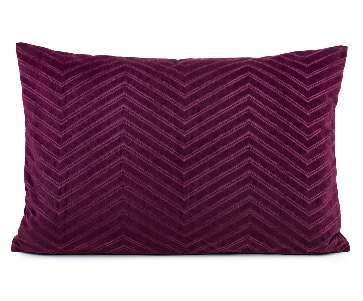 POSZEWKA NA PODUSZKĘ PAOLA - jagodowy, Basics, tkanina (40/60cm) - Novel