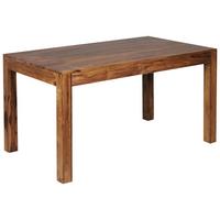 Jedilna Miza Mumbai, Pravi Les, 140x80cm - barve indijskega rožnega lesa, Design, les (140/80/76cm) - MID.YOU