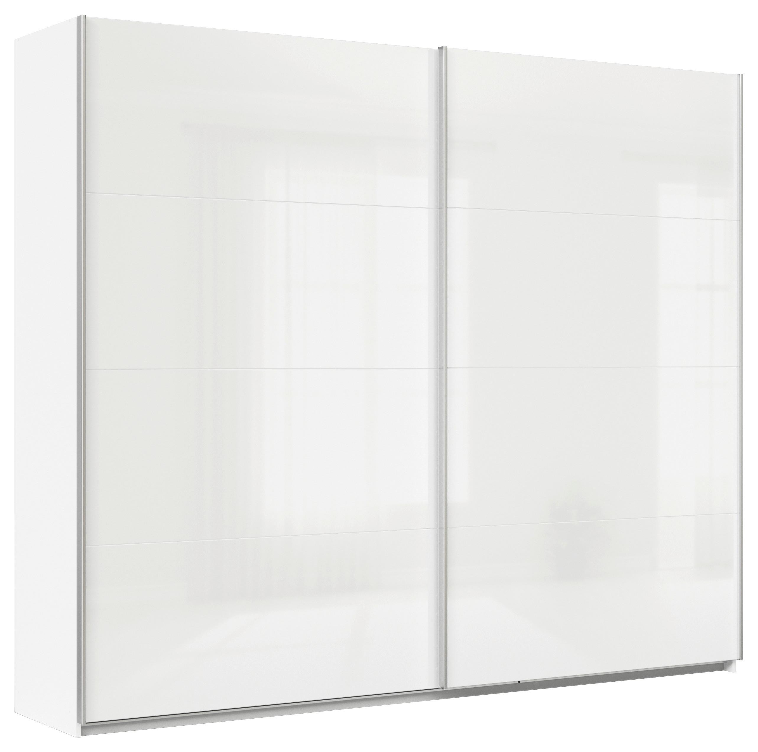 DULAP USI CULISANTE FELDKIRCH - alb/alb lucios intens, Modern, material pe bază de lemn (271/229/62cm)