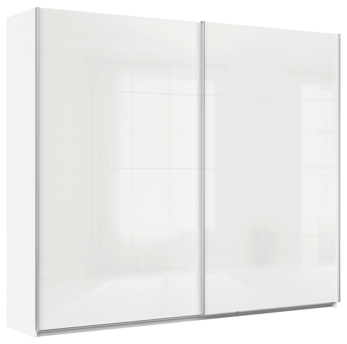 DULAP USI CULISANTE FELDKIRCH - alb/alb lucios intens, Modern, material pe bază de lemn (271/229/62cm)