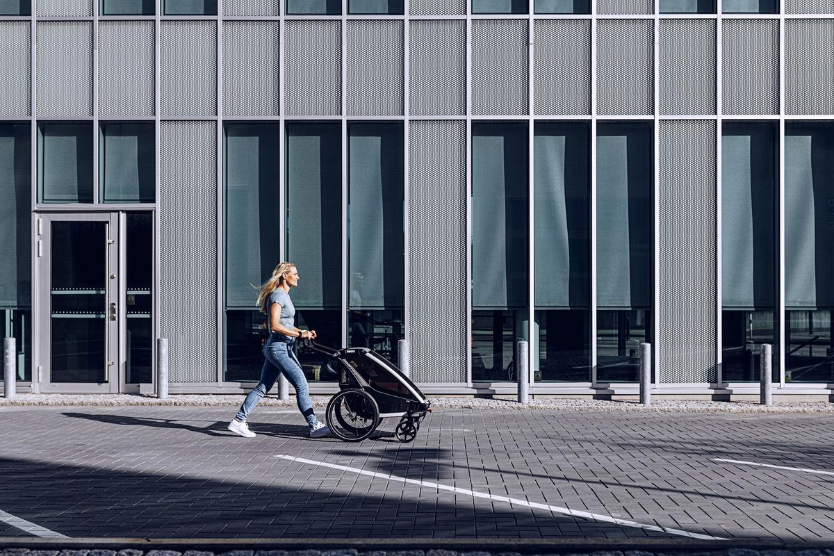 PRZYCZEPA ROWEROWA 10203022 CHARIOT LITE2 - zielony, Basics, metal (80/114,5/94cm) - Thule