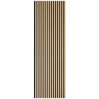 Akustikpaneel Eiche hell - Eiche Bianco/Eichefarben, Basics, Holz/Holzwerkstoff (244/56/1.8cm) - Novel