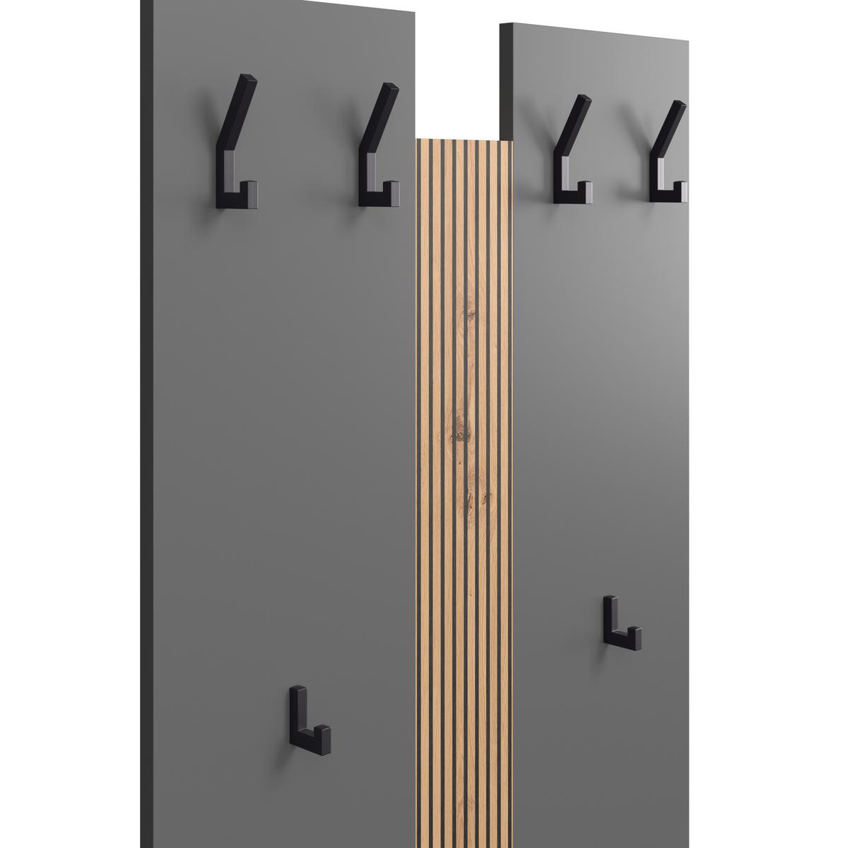 Panou Cuier Touch - stejar Artisan/antracit, Modern, material pe bază de lemn (69/99/1,8cm) - Modern Living