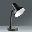 Schreibtischleuchte Leona, max. 40 Watt - Schwarz, Kunststoff/Metall (12,5/34/18,5cm) - BASED