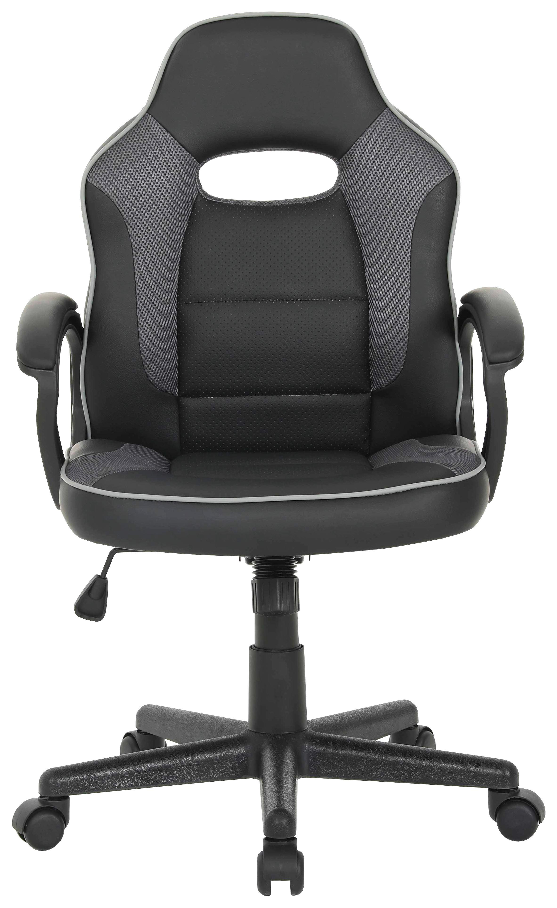 DREHSTUHL THEA - Schwarz/Grau, Design, Holz/Kunststoff (57,5/94/104/60,5cm) - Mömax