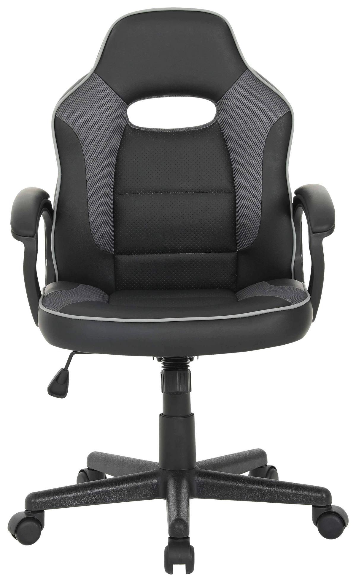 DREHSTUHL THEA - Schwarz/Grau, Design, Holz/Kunststoff (57,5/94/104/60,5cm) - Mömax