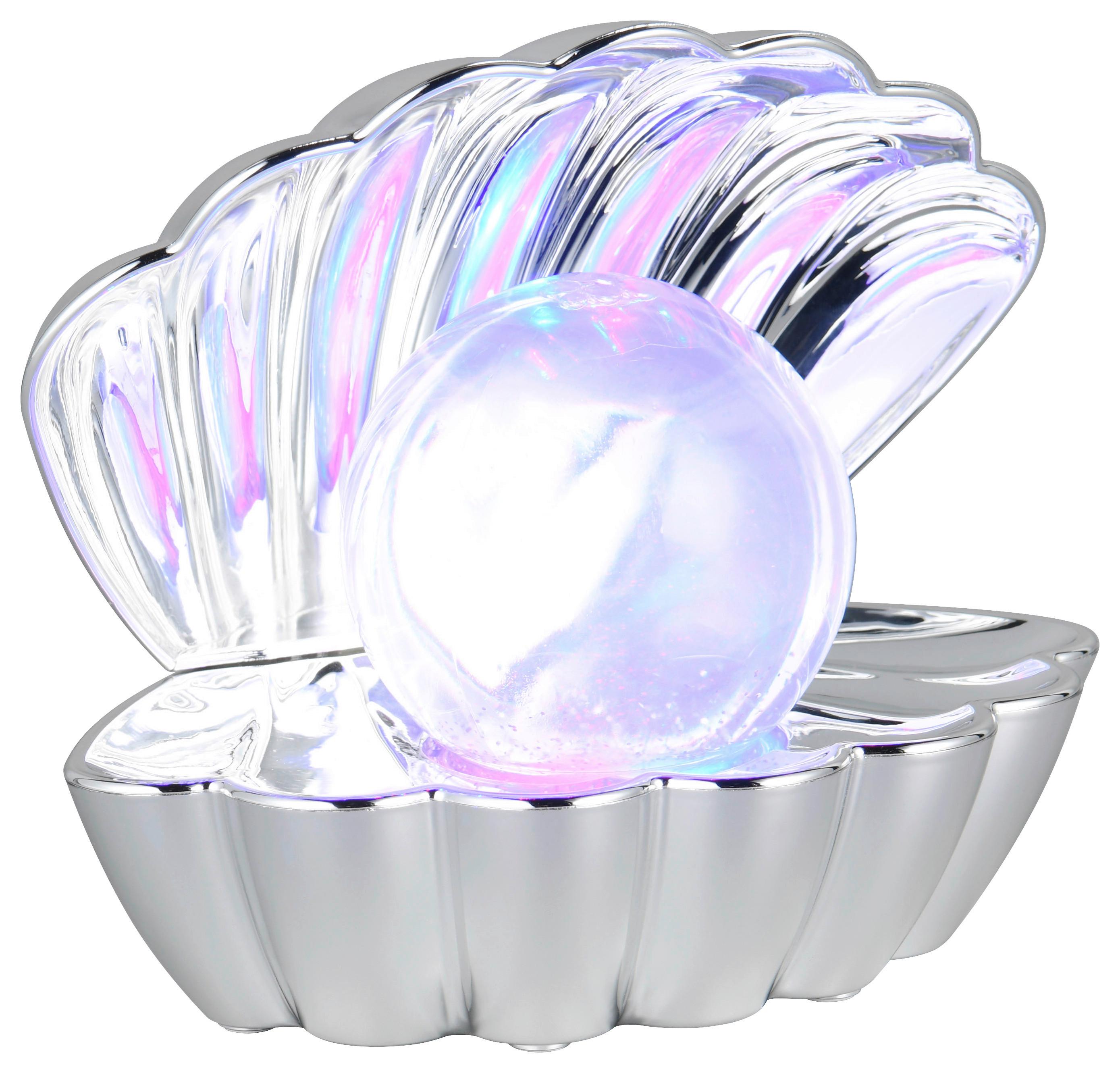 LED-DEKORATIONSLAMPA ALFRED - kromfärg, Modern, plast (17,5/12,5/14,5cm) - Mömax