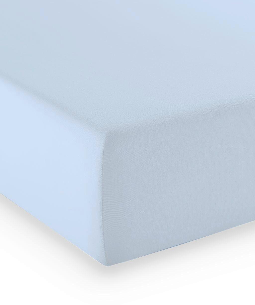 Boxspring-fixleintuch Q 4000 71 - Hellblau, Basics, Textil (180-200/200-210cm) - Fleuresse