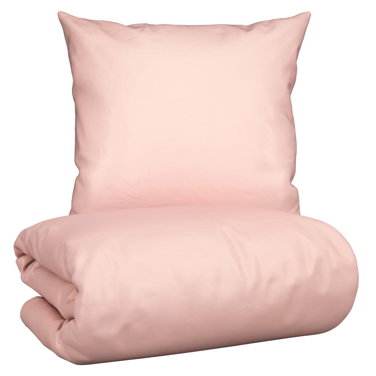Bettwäsche Bio-Lisa Uni in Rosa, ca. 135x200cm - Rosa, MODERN, Textil (135/200cm) - ecoTree