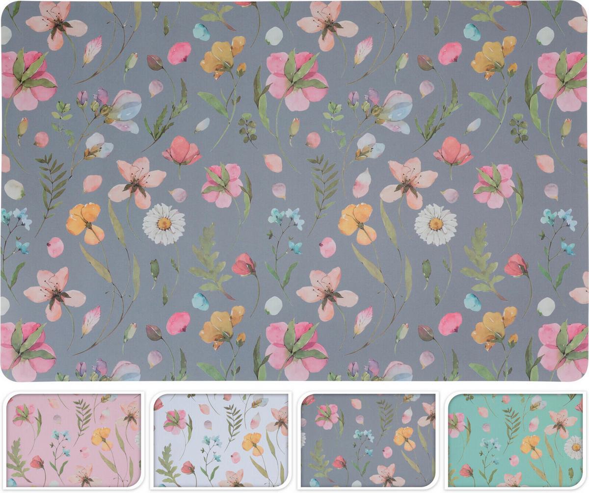 Étkezőalátét Flowers - Konventionell, műanyag (43,5/28,5cm)