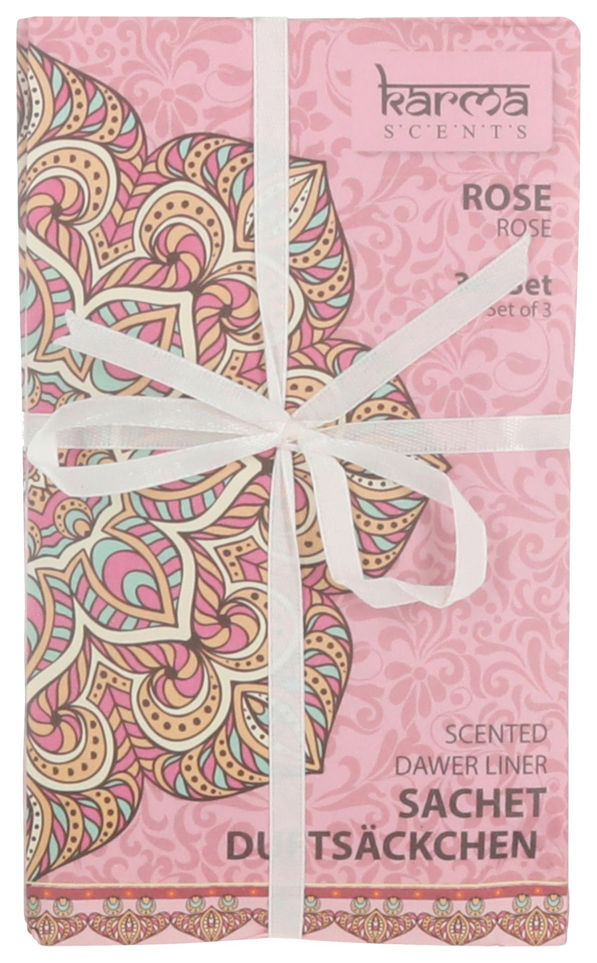 Duftsäckchen Karma diverse Düfte - Pink/Gelb, Basics, Papier (4,7/22/5cm)