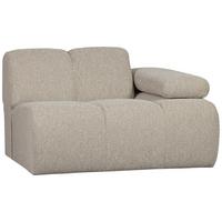 Sofaelement Mojo Beige B: 124cm - Beige/Schwarz, Design, Kunststoff/Textil (124/74/97cm) - Livetastic