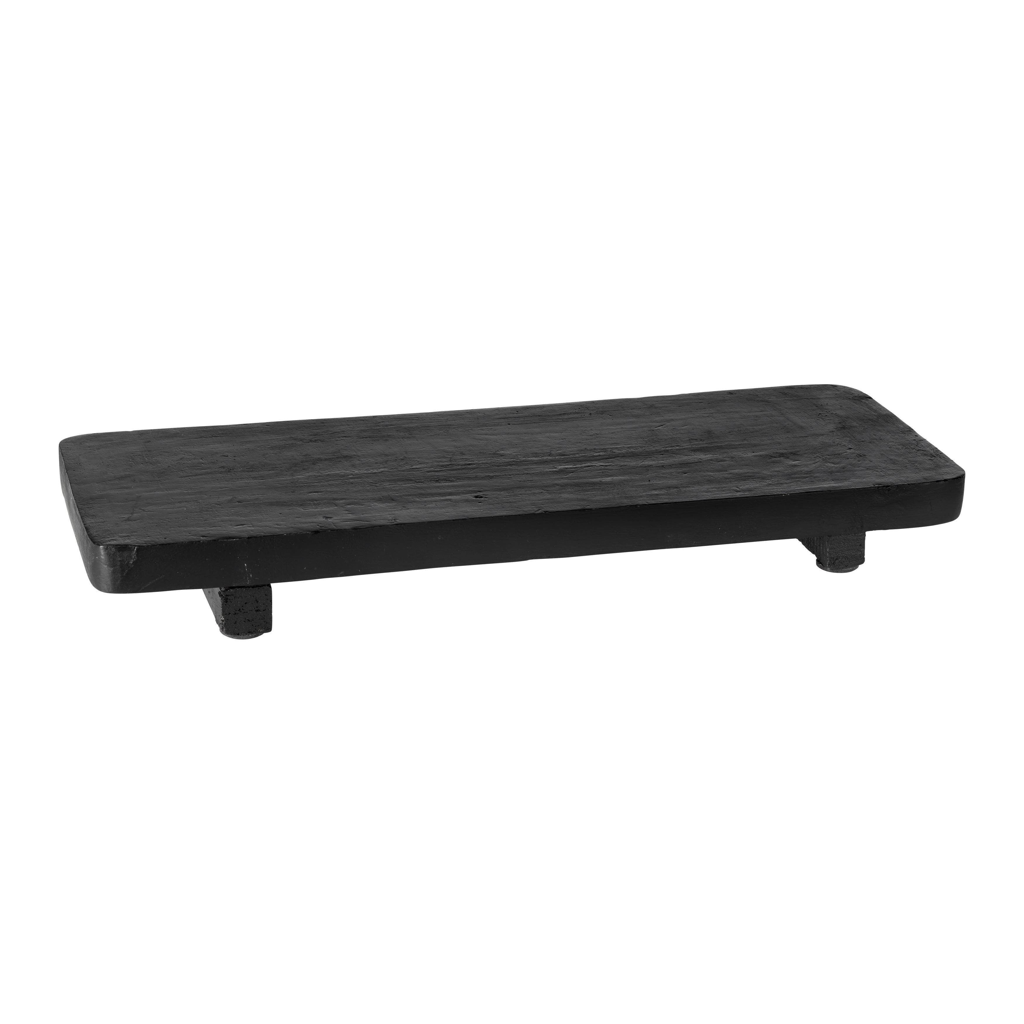 Dekoteller Esra in Schwarz - Schwarz, Basics, Holz (38/15/4cm) - Modern Living