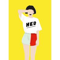 Postkarte Junique in Bunt - Multicolor, Basics, Papier (10,5/14,8cm) - Juniqe