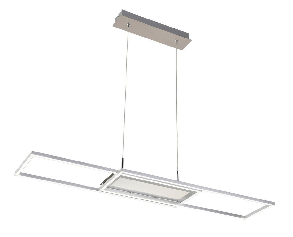 LAMPA WISZĄCA LED NOYA *SBN*SH* - kolor aluminiowy, Trend, tworzywo sztuczne/metal (105/27cm) - Novel