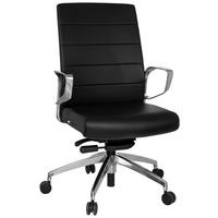 Pisarniški Stol Provider, Črna - črna, Moderno, kovina/umetna masa (57/110/50cm) - MID.YOU