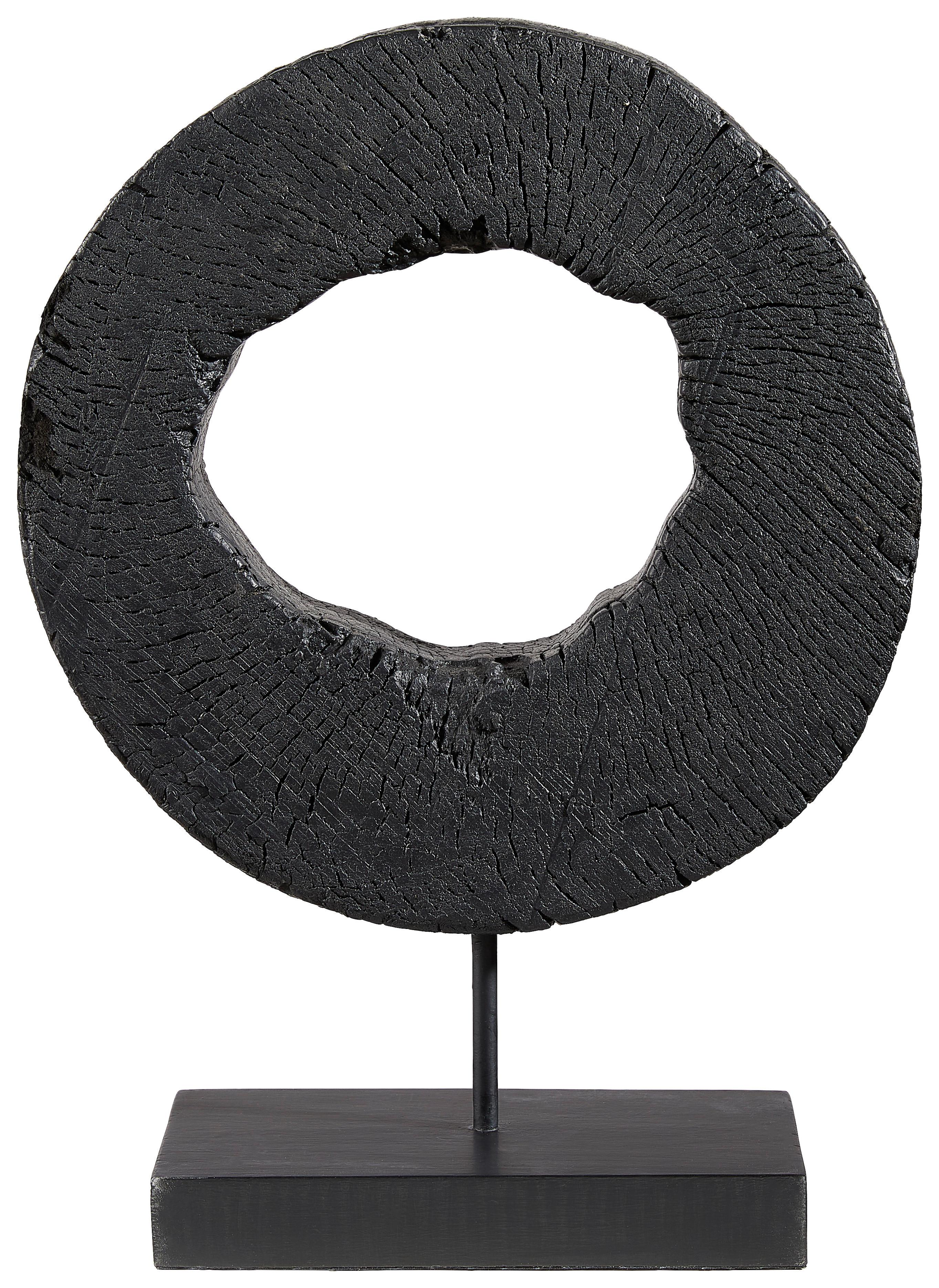 RZEŹBA FO-1321 B-ND-XXX - czarny, Lifestyle, metal/drewno (27/39/10cm) - Ambia Home